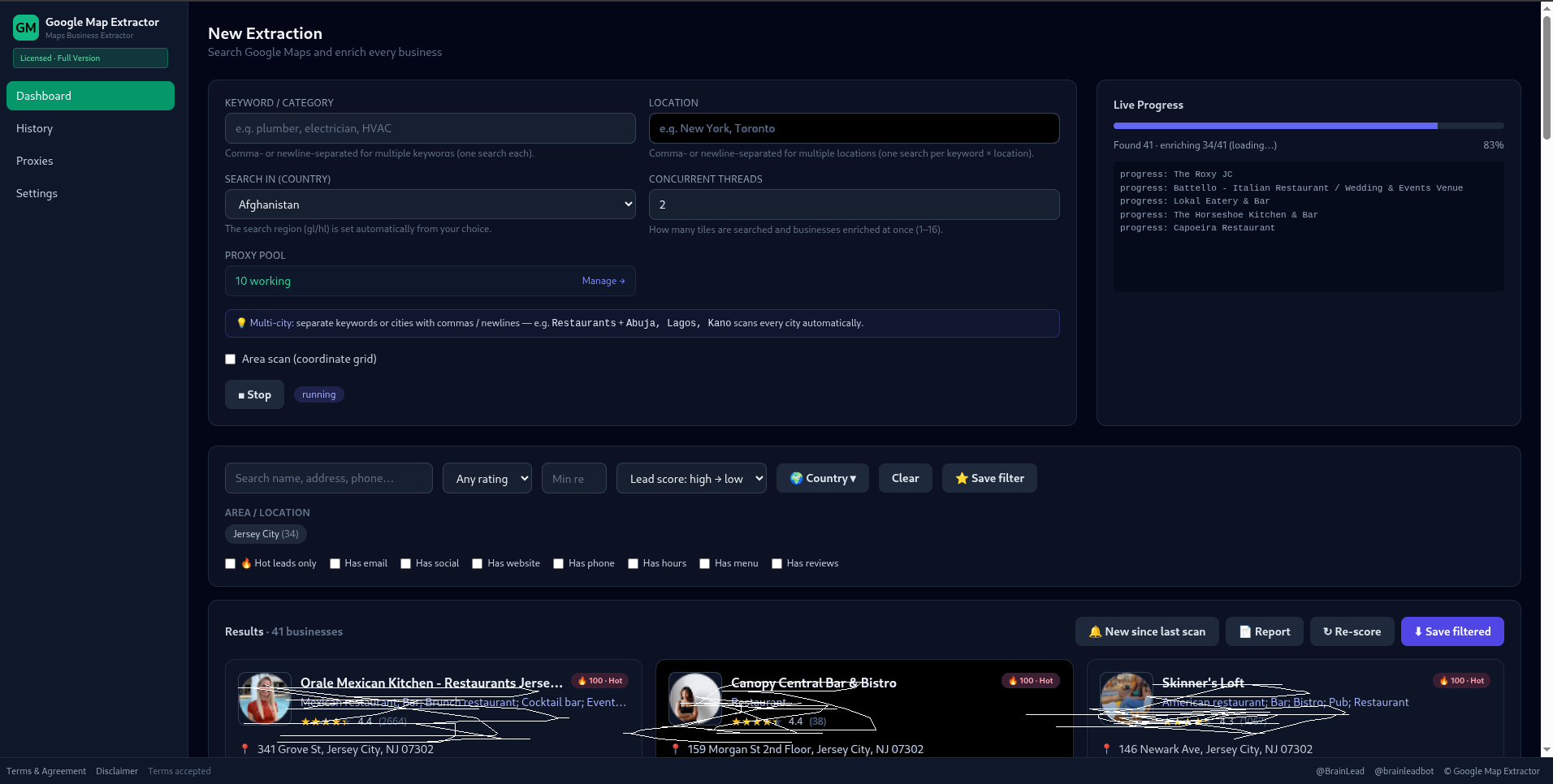 Google Map Extractor — product capture